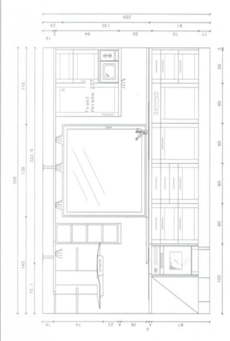 Buková moderní linka s vestavěnými spotřebiči,5897 - 11