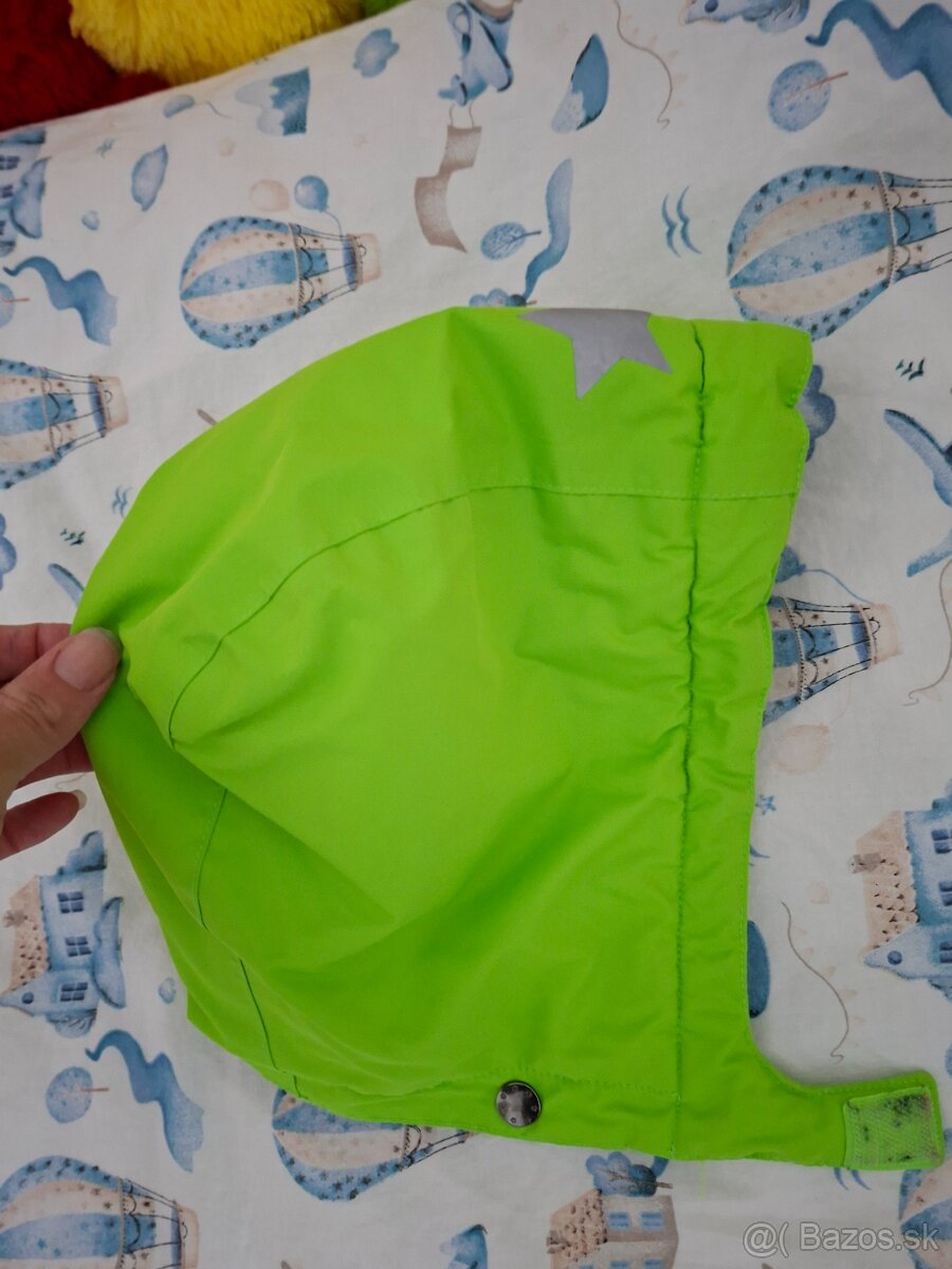 Zeleno modrá zimná bunda s kapuckou - 11