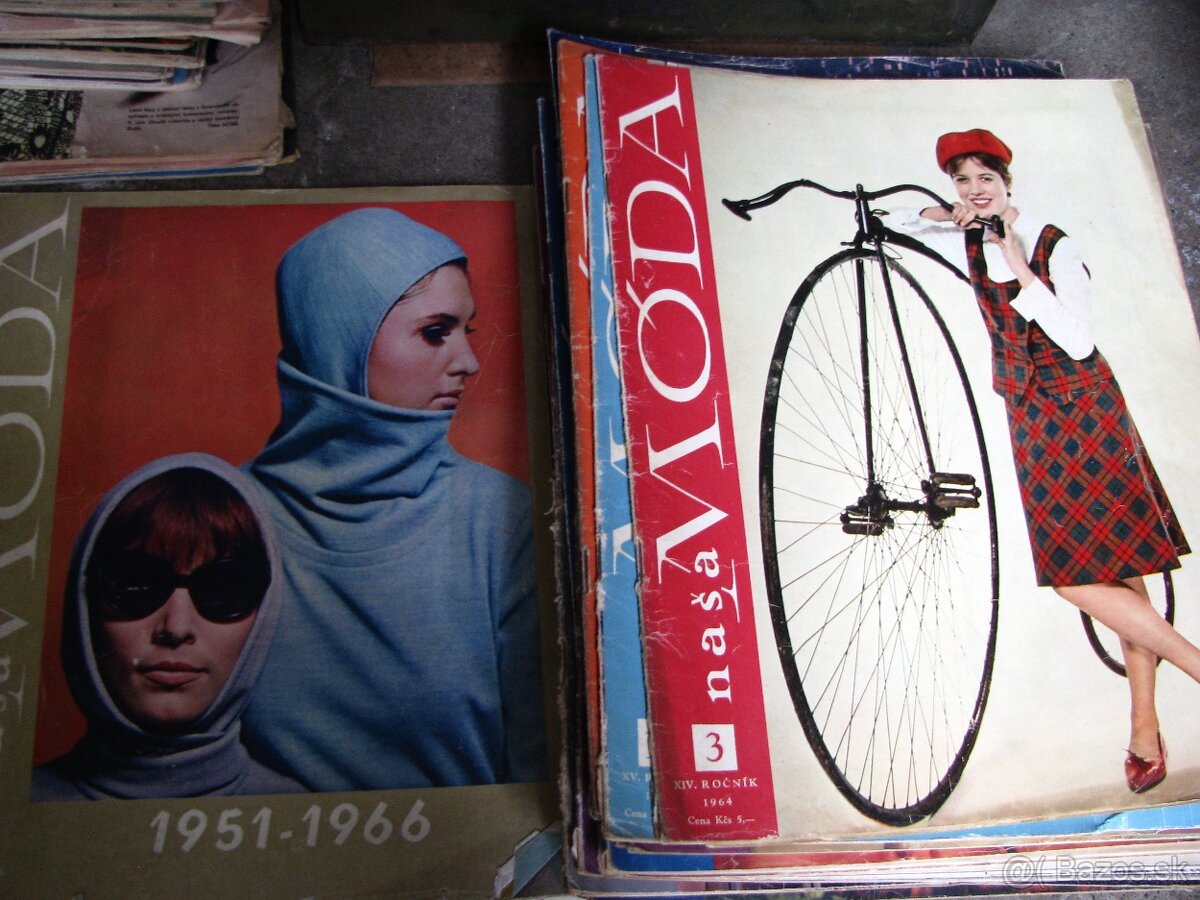 STARÉ MODNÉ ČASOPISY, naša moda, milena,dum mody,žena a moda - 11