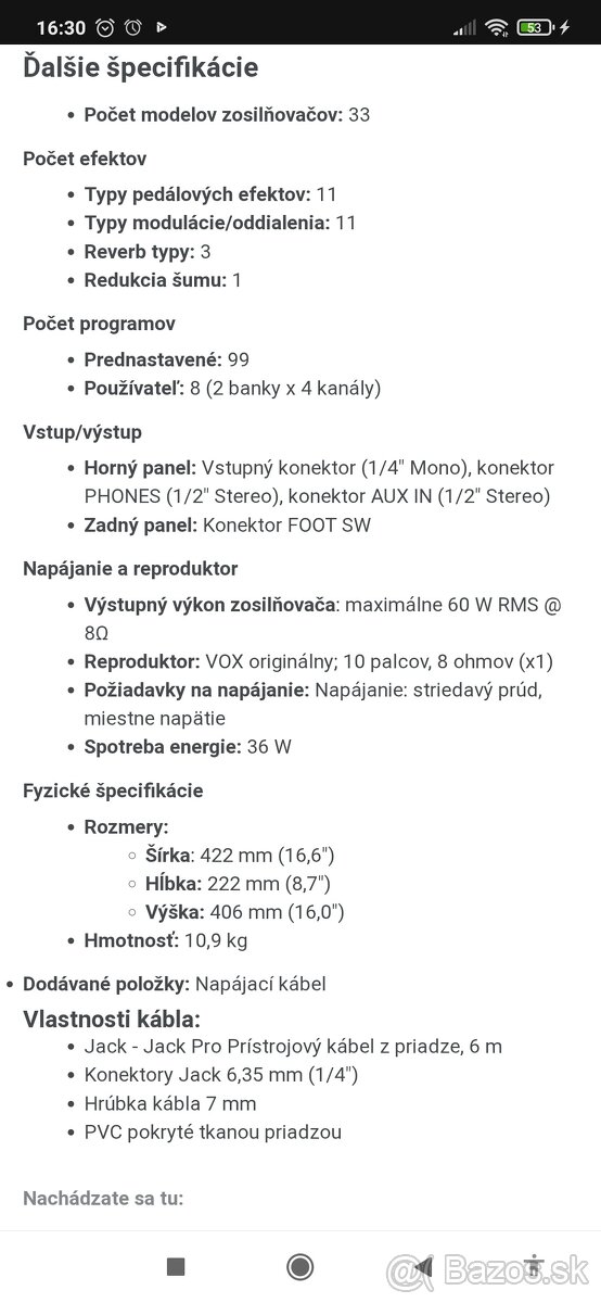 Elektrická gitara pre ľavákov+ Kombo - 11