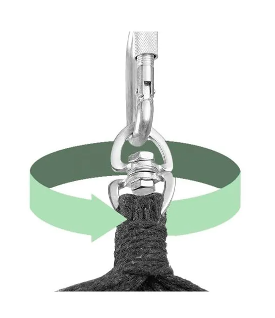 Závesné kreslo držiak vankúš taška 150kg - 3 farby - 11