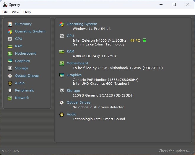 Umax Visionbook 12WRX /Celeron N4020/4GB RAM/FHD IPS/128GB - 11