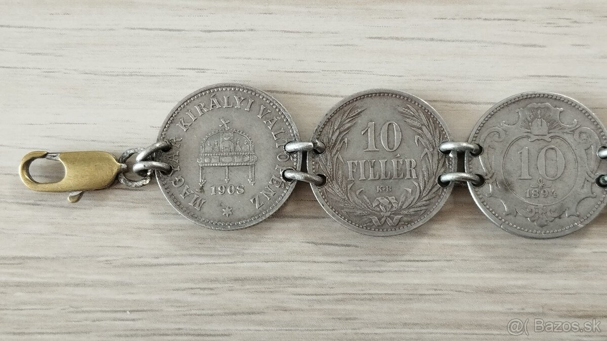 Patriotický náramek z mincí RU - 11