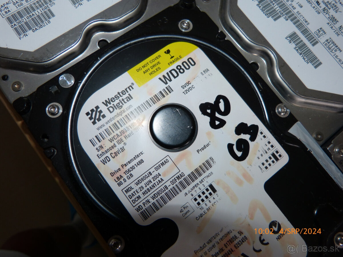 ide hdd plne funkcne 40-60-80-320gb za 20e kus - 11