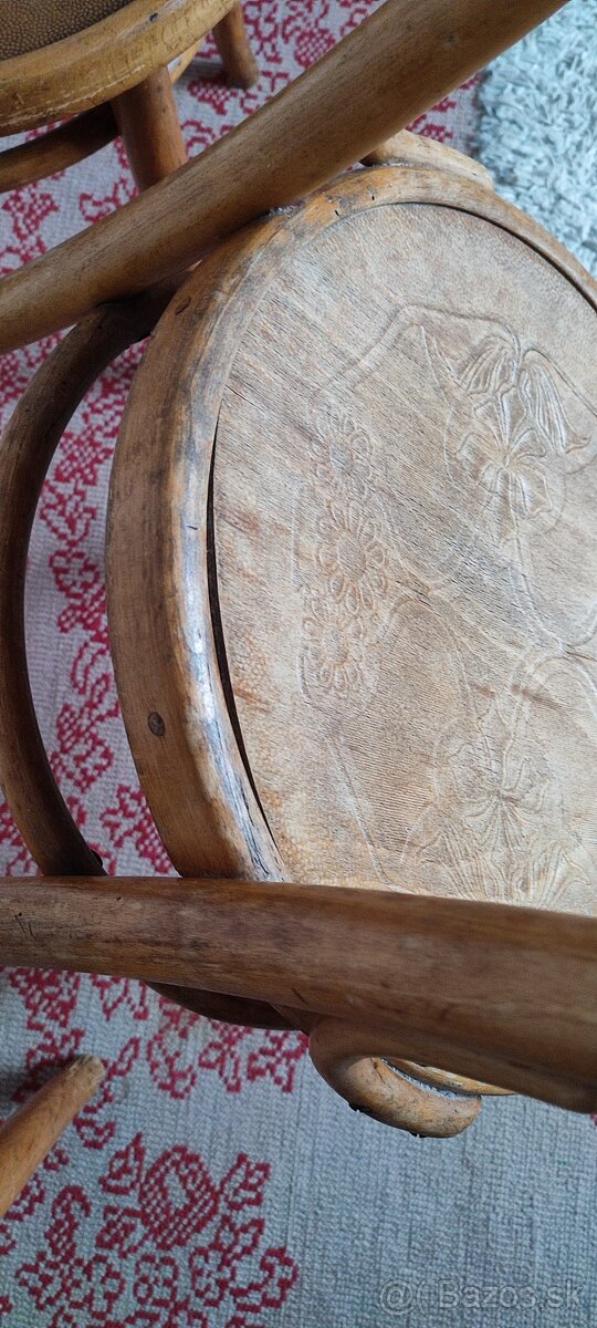 ⭐Staré cca 100r. stoličky - zn. Mundus Thonet⭐ - 11