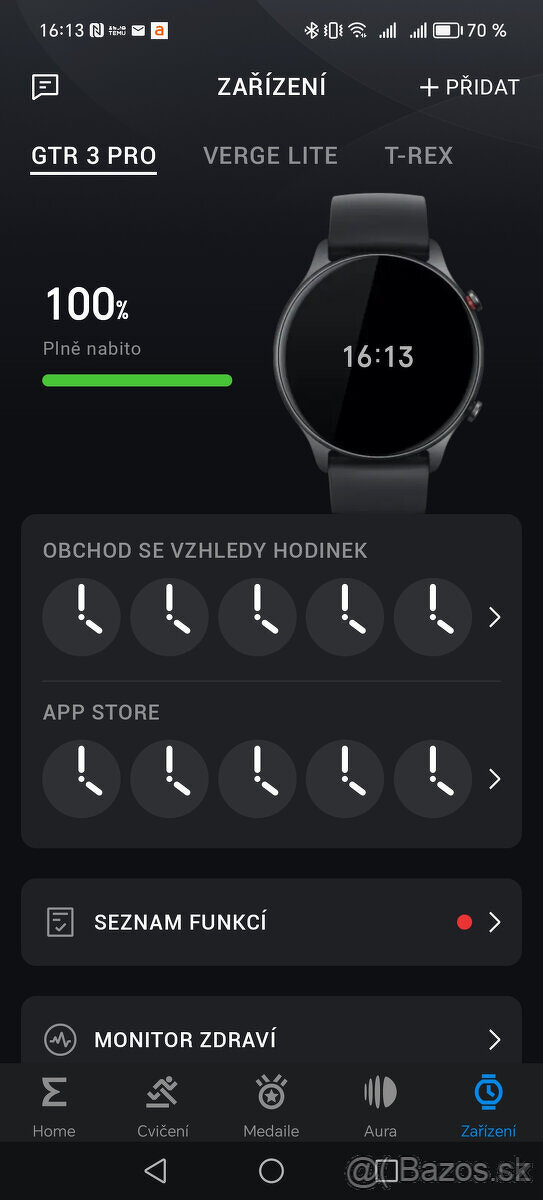 Amazfit GTR 3 Pro Black hodinky - 11