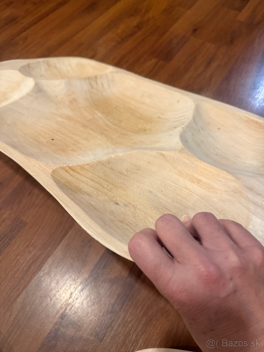 Veľká drevená misa a misky - 11