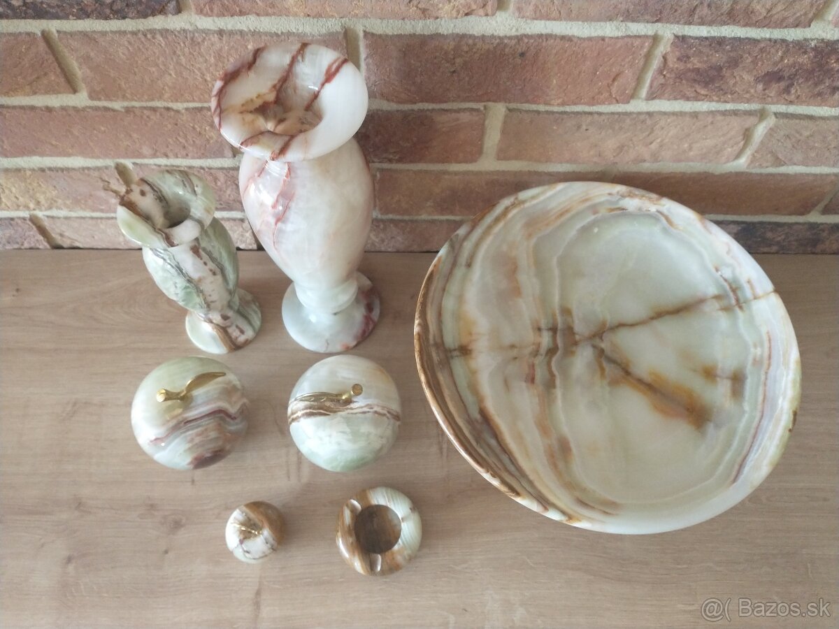 slon, slony, sloníci royal dux, kameň ónyx - 11