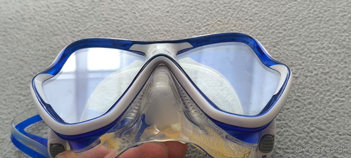 potapacska maska Mares X-VISION modra biela - 11