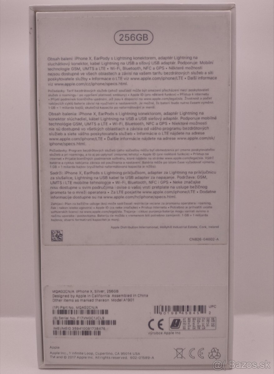 iphone x 256 GB biely – batéria 100 % - 11