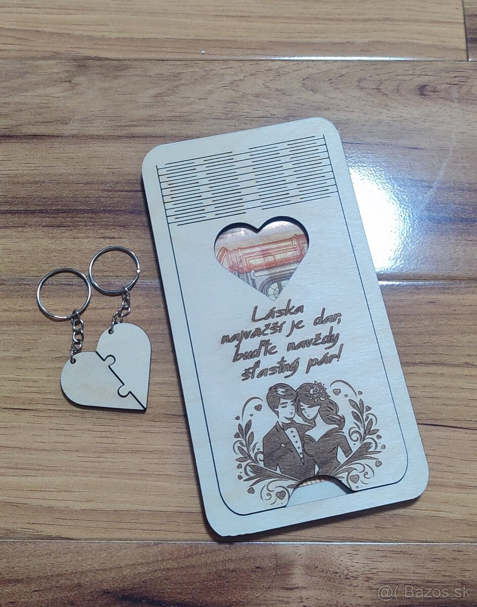 Drevená darčeková karta na peniaze 3 - 11