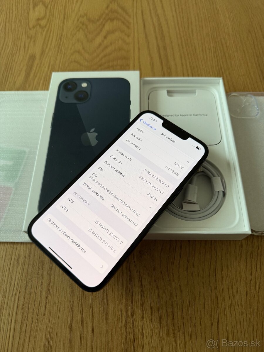 iPhone 13 128 gb Midnight - nepoužívaný, záruka - 11