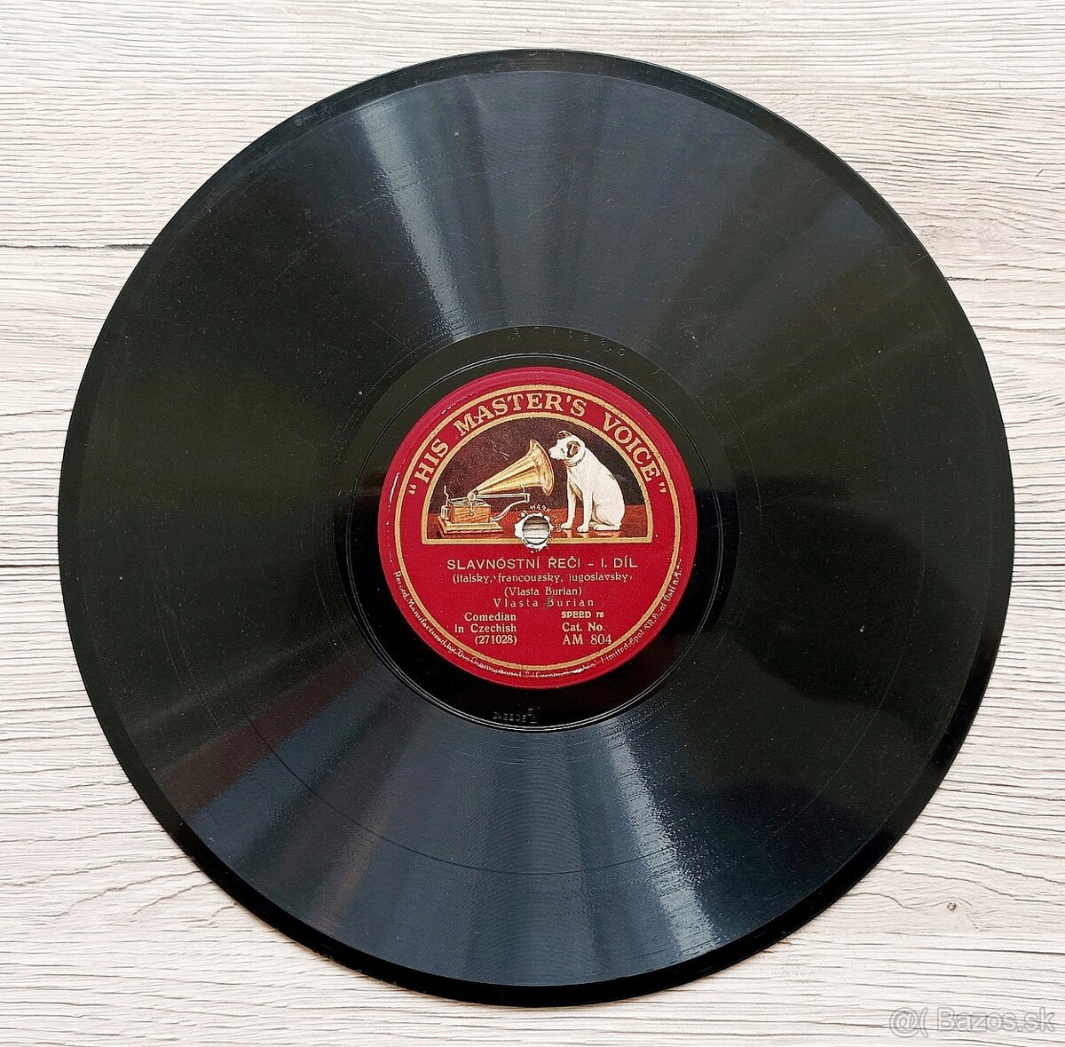 Vlasta Burian, tři starožitné gramodesky His Master’s Voice - 11