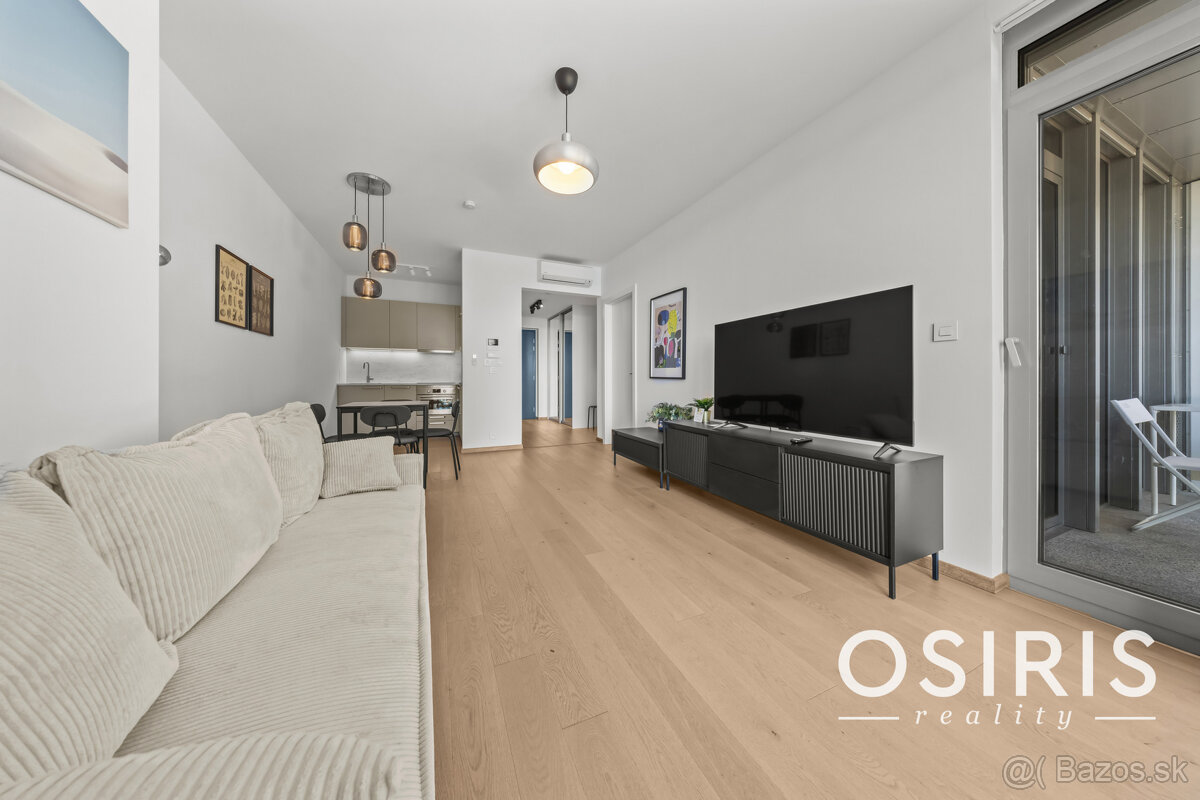 Klimatizovaný 2 izbový byt s terasou v Eurovea Tower, 1x par - 11