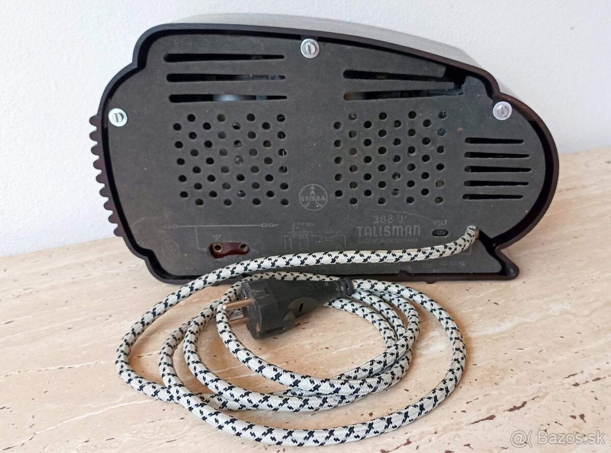 Legendární starožitné rádio Talisman 308U, exelentní stav - 11