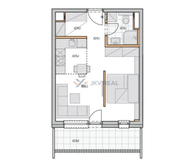 Prenájom moderného 1,5 izbového bytu - 11