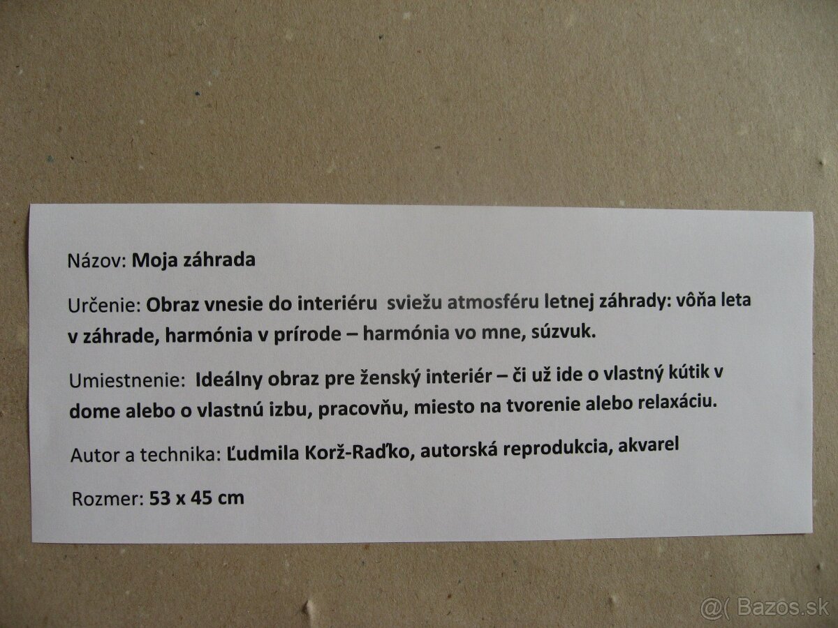 Ľudmila Korž-Raďko: Moja záhrada - 11