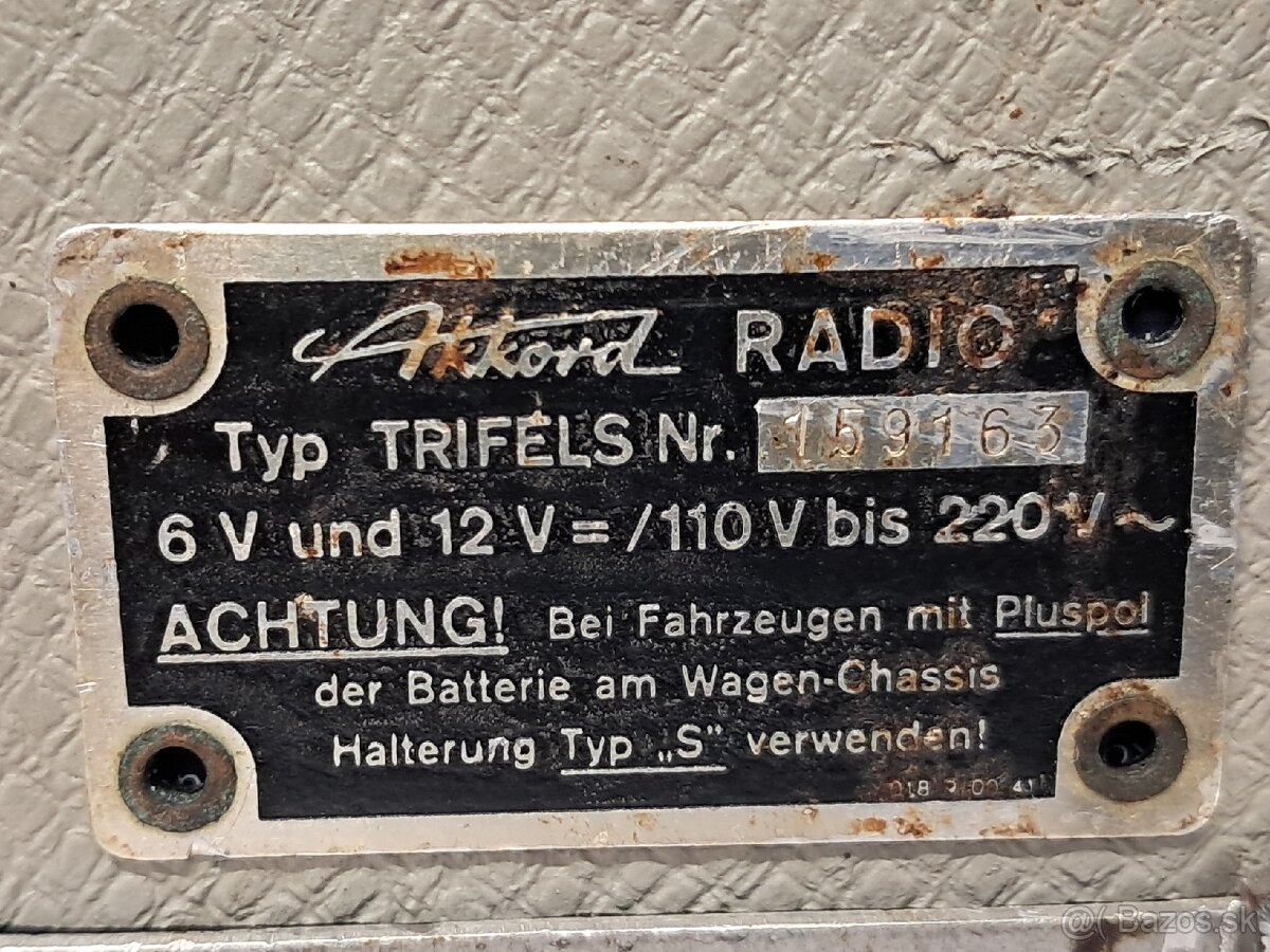 Trifels Akkord-Radio 》Hybridné prenosné batériove auto-rádio - 11