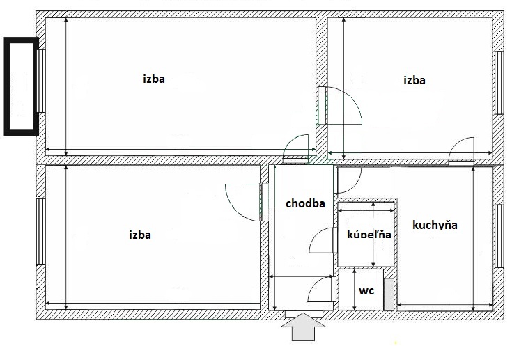 1107 Bezbariérový tehlový trojizbák Košice-Sever - 11