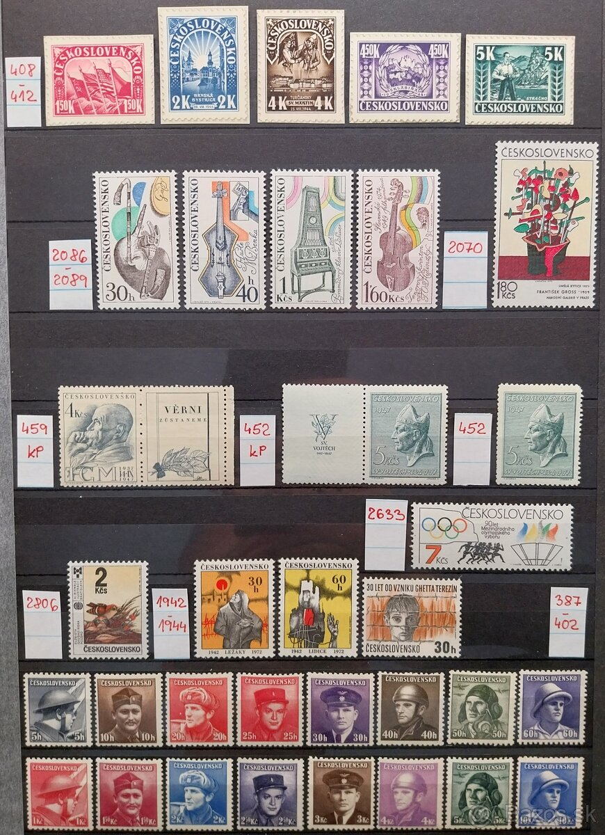 Známky ČESKOSLOVENSKO – 2 - 11
