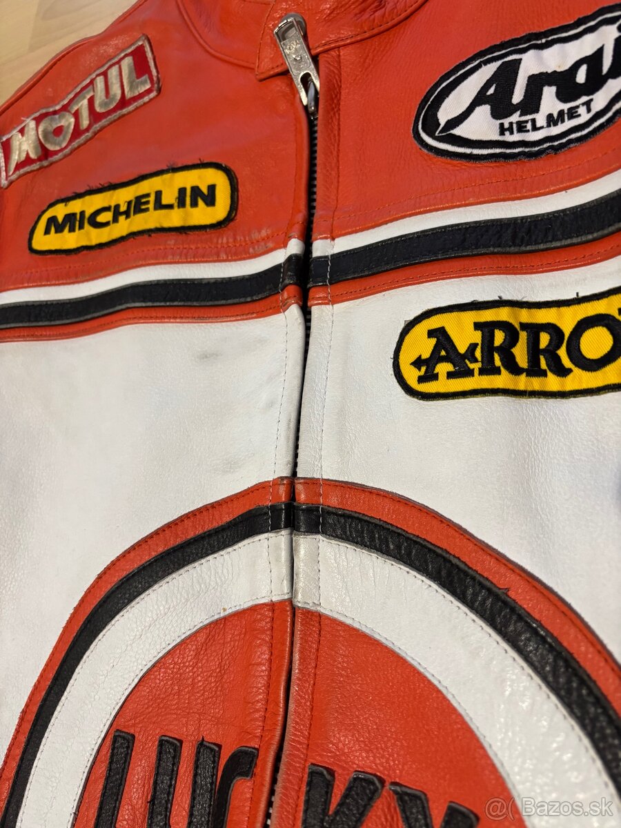 Kožená moto bunda Lucky Strike - 11