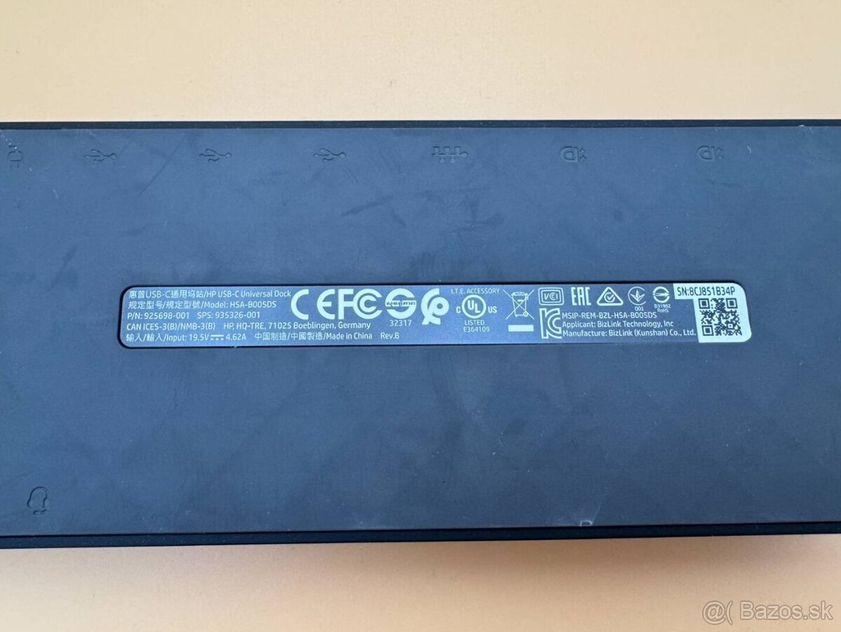 Predám dokovaciu stanicu na notebooky HP HP USB-C Universal. - 11