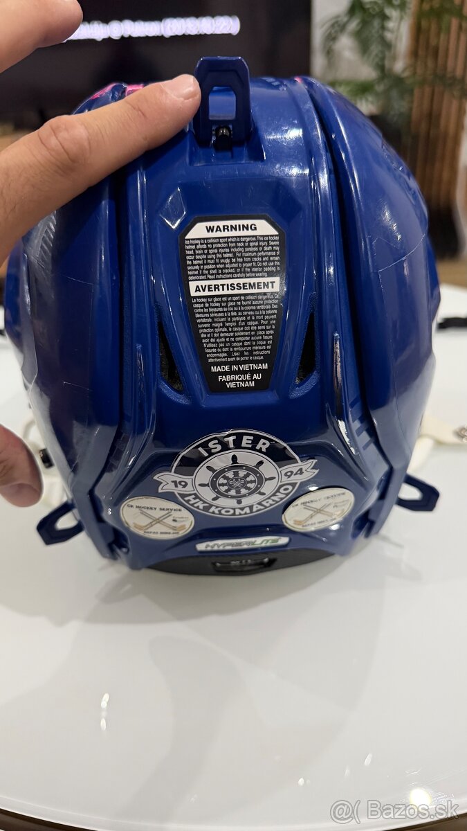 ✅ HOKEJOVÁ PROFI PRILBA - BAUER HYPERLITE = M - L = BLUE ✅ - 11