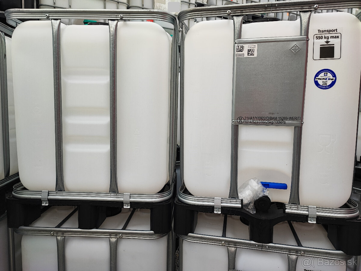 certifikované 300l ibc kontajnery na potraviny a ADR - 11