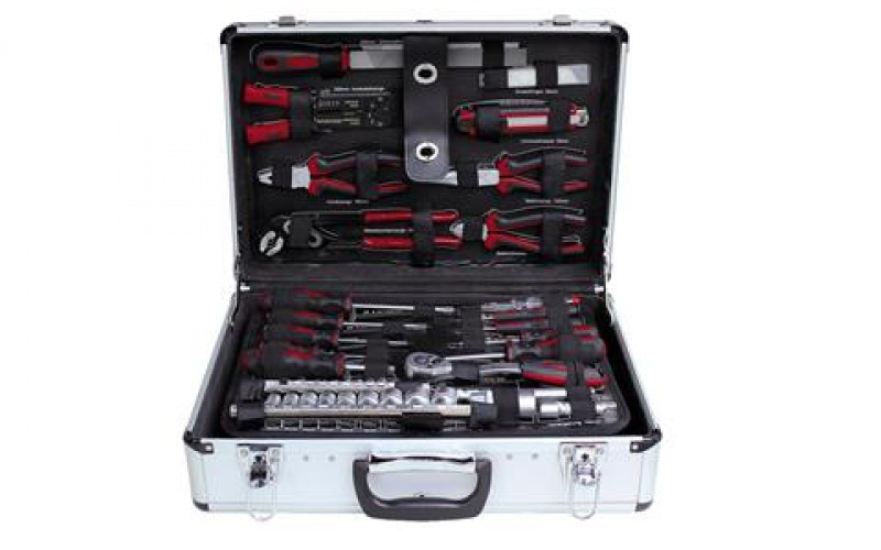 Kompletná sada náradia Cr-V v kufri 162 dielov 1257452 - 11