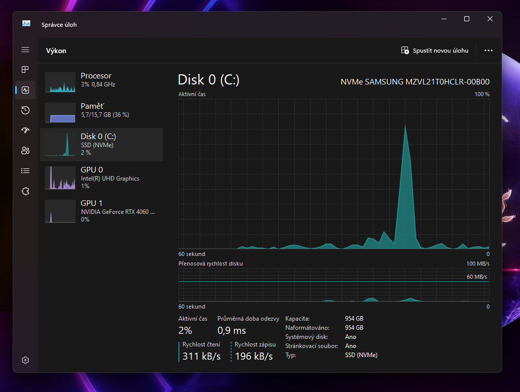 MSI CYBORG 15 i5 RTX 4060 8GB/ i5 12th/ 16GB RAM/ 1TB - 11