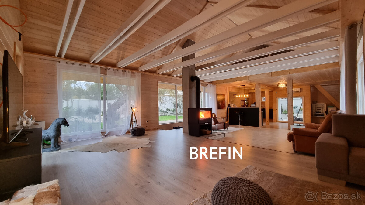 Štýlový 120 m2 ENERGETICKY úsporný DREVODOM s bazénom, POZEM - 11