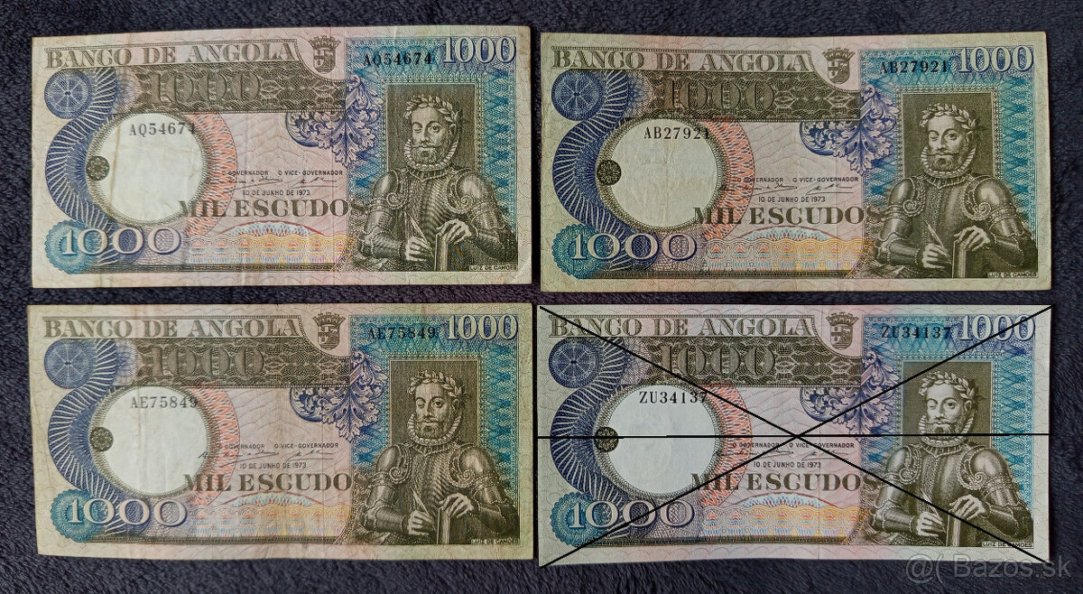 Vzácnejšie bankovky Angola - 11