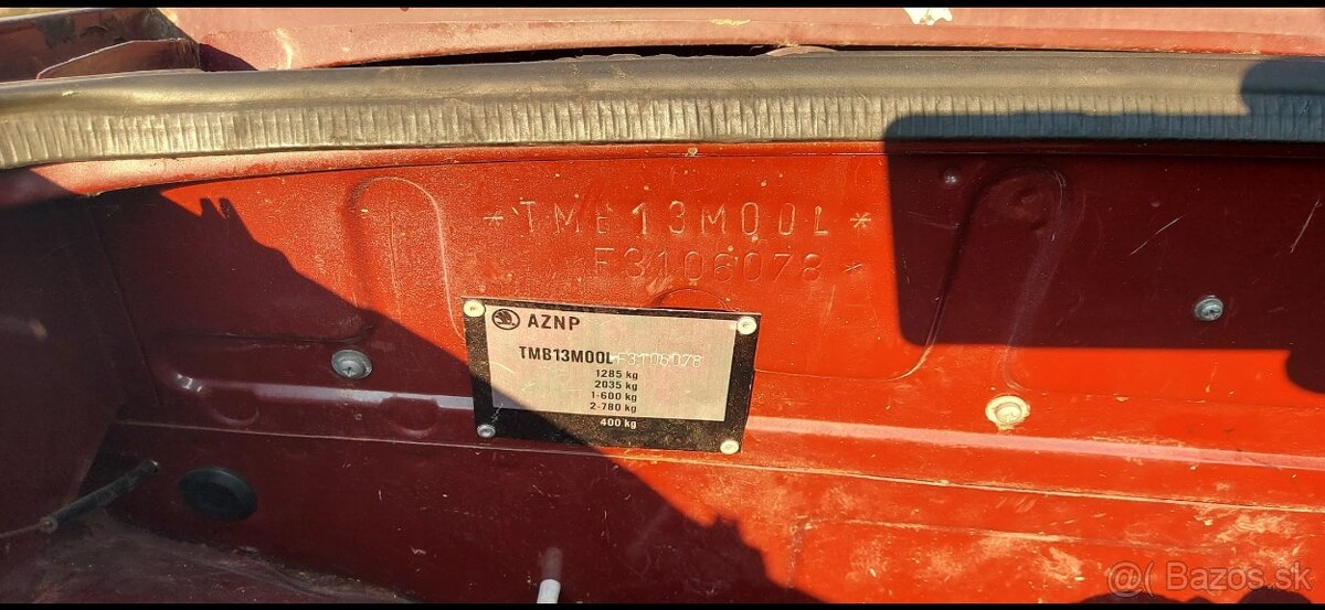 Predam skoda 130 L s SPZ Škoda 130 L - 11