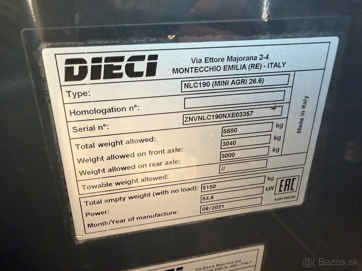 DIECI MINI AGRI 26.6 2022 VIN 357 - 11