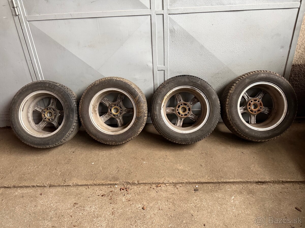 Al disky Audi, Škoda+pneumatiky 225/55 R16. - 11