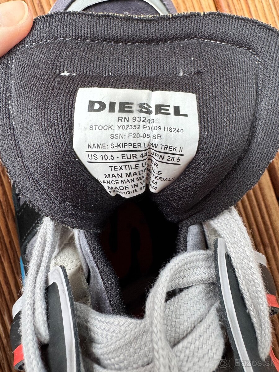 TENISKY DIESEL S-KIPPER LOW TREK II GREY/WHITE - 11