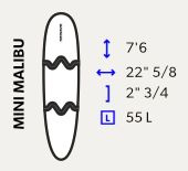 surfboard, surfing, Longboard 9'0 a Malibu 7'6 - 11