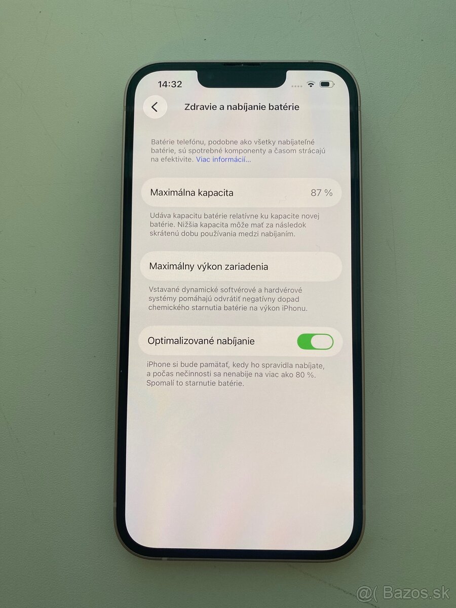 iPhone 13 Pink, batéria 87% - 11