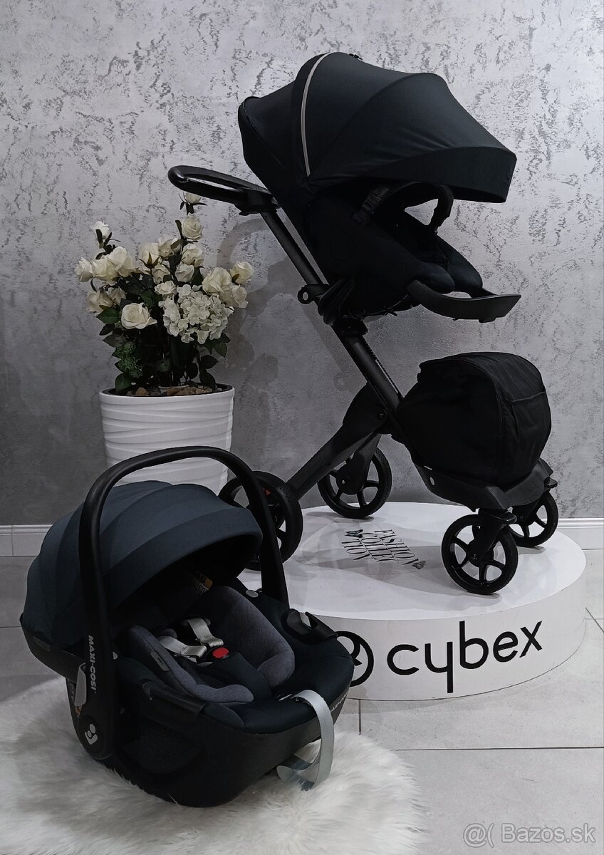 TROJKOMBINÁCIA NAJNOVŠÍ STOKKE XPLORY X ALL BLACK - 11