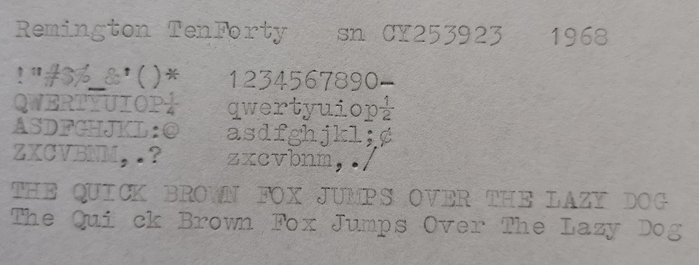 Funkčný písací stroj Remington TenForty - 11