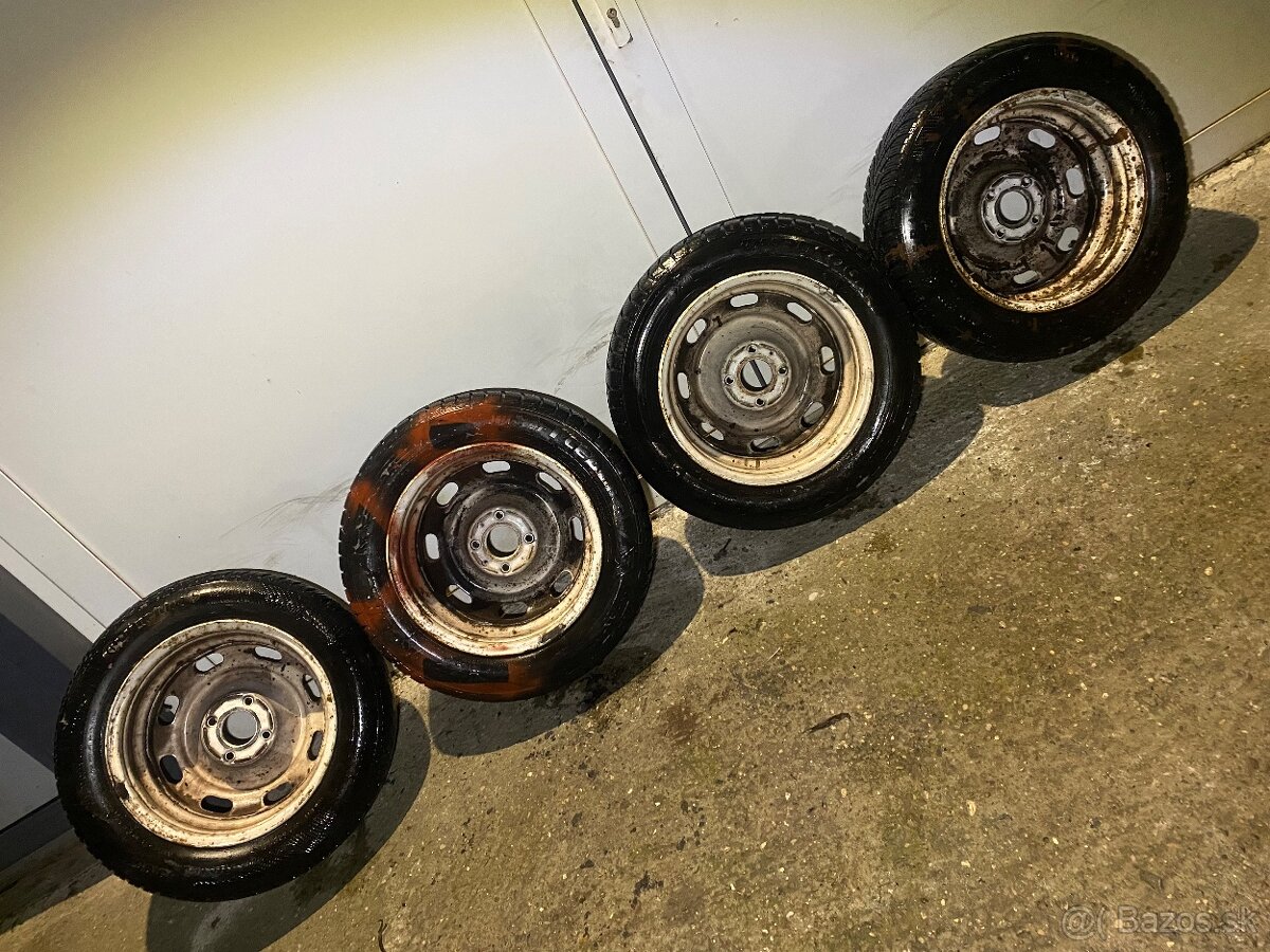 Plech disky 4x108 15” + zimne gumy 185/65R15 Peugeot Citroën - 11