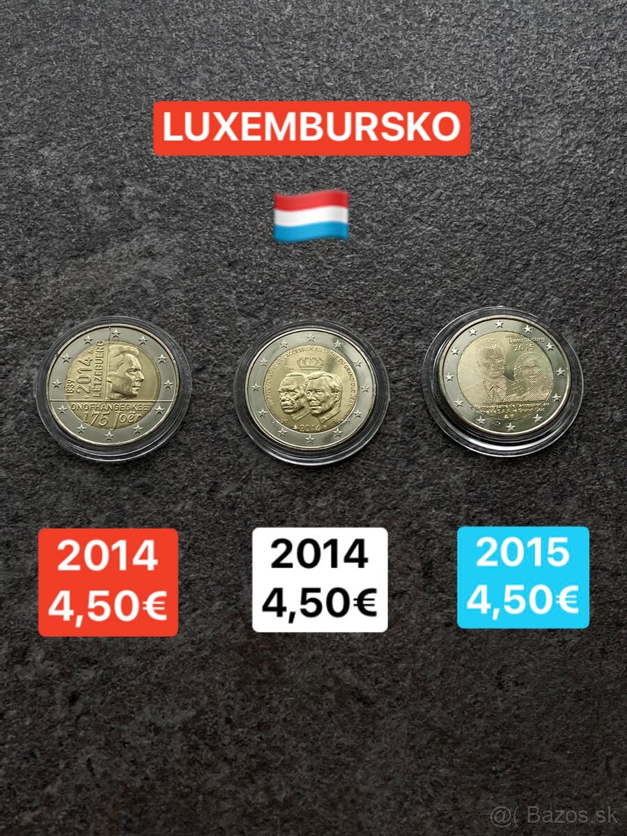 Luxembursko - 2 eurové mince - 11