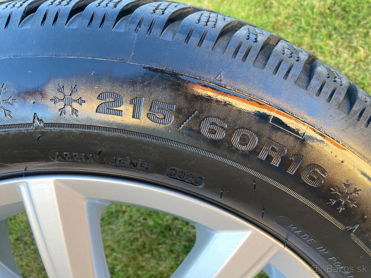 Zimná sada org VW MERANO 5x112 6,5J ET42 215/60 R16 - 11