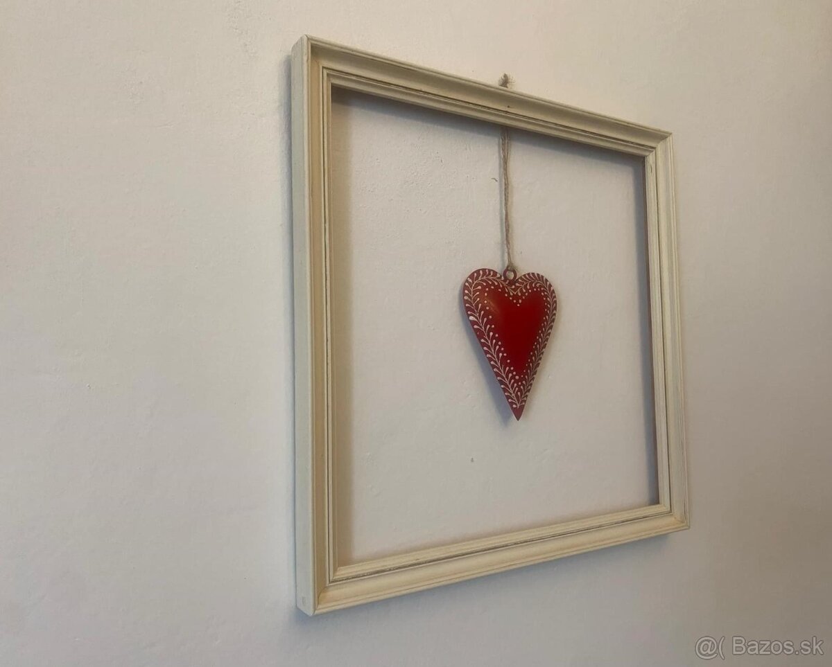 Vintage kovové srdiečko - 11