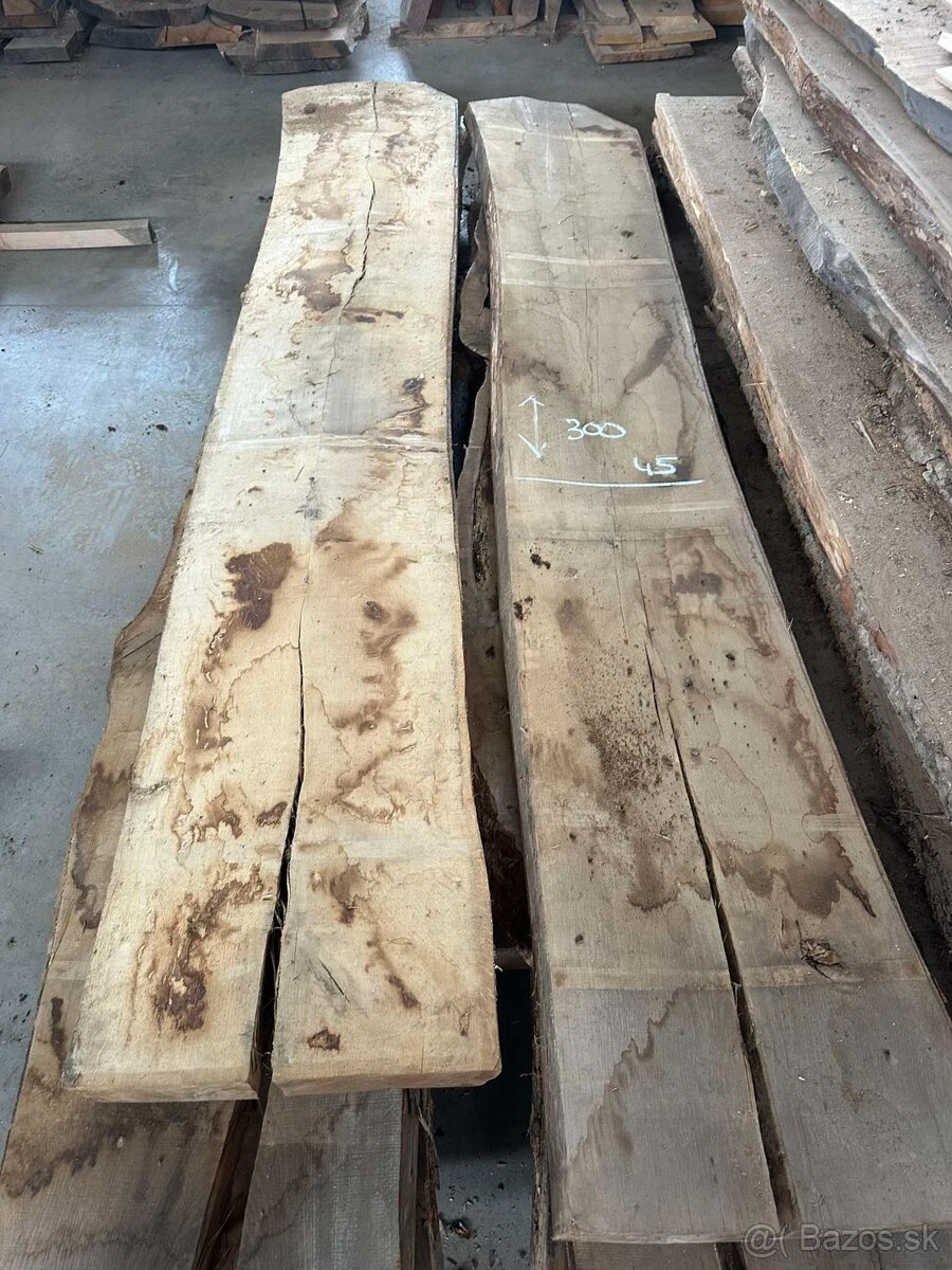 Vysušené dubové fošne, dub, 8 cm, dubové rezivo - 11