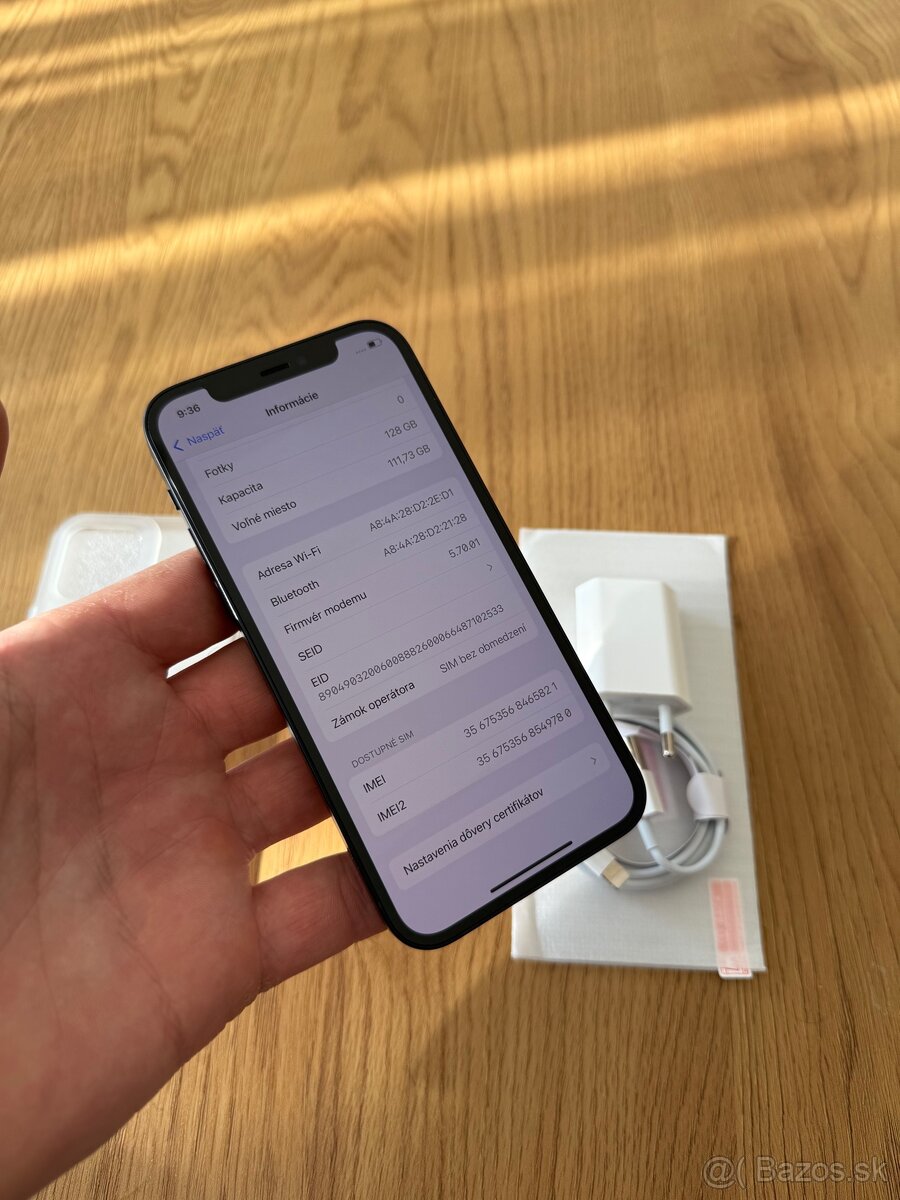 iPhone 12 128 gb Black v záruke + príslušenstvo - 11