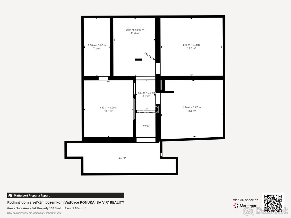 Rodinný dom s veľkým pozemkom 1779 m2 / Vaďovce pri Starej T - 11