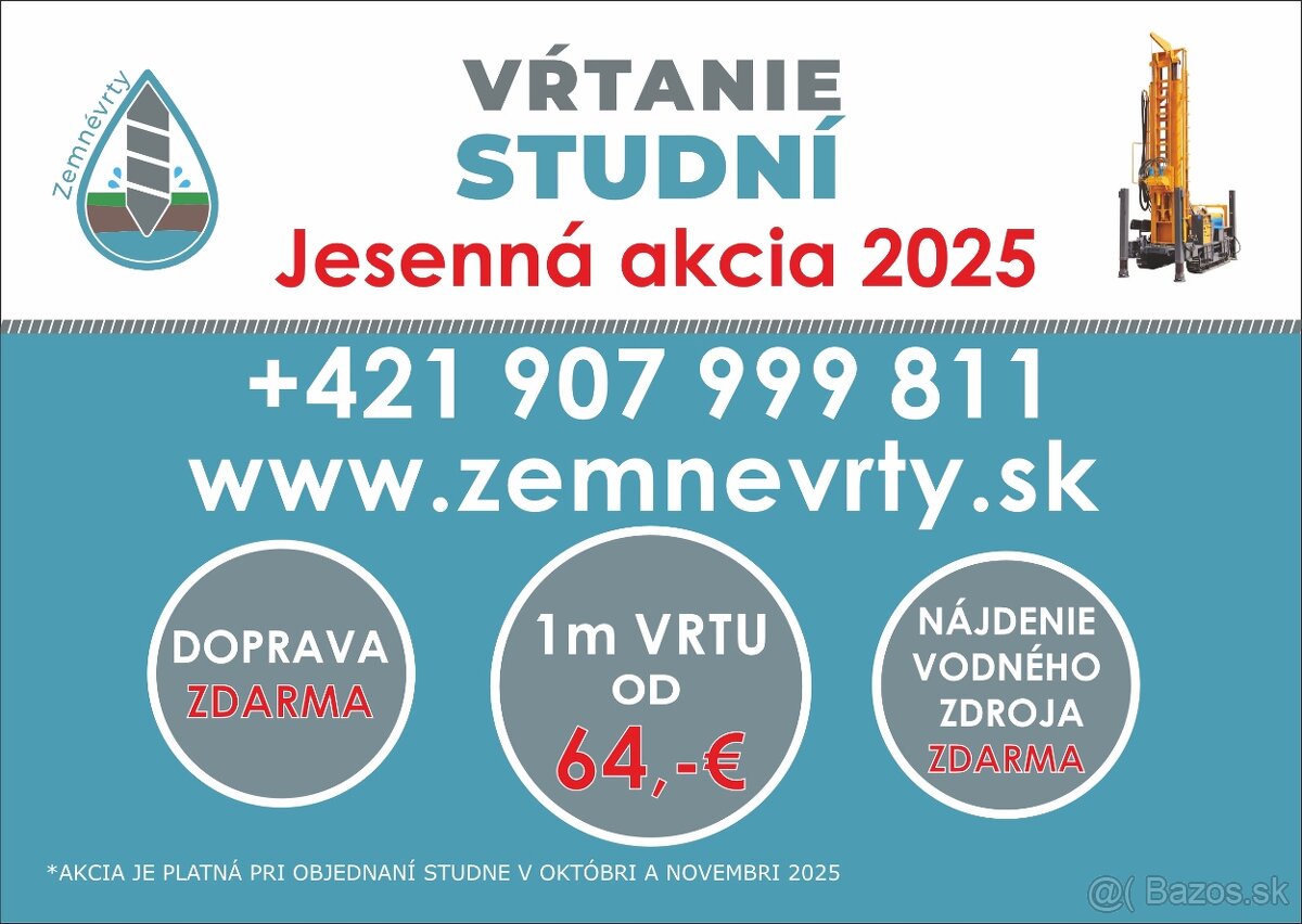 Jesenná akciaVŕtanie studní Lipt.Mikuláš a okolie - 11