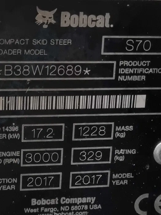 Šmykom riadený nakladač BOBCAT S70 Dovezený z Nórska 2018 Vý - 11