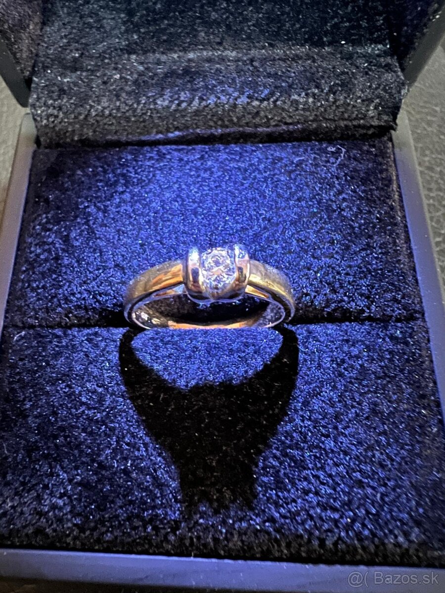 Zlatý dámsky prsteň - 11
